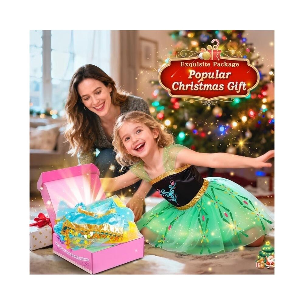 Princess Costumes for Girls, Princess Dress up Clothes for Girl 4-6Princess... - Picture 6 of 9